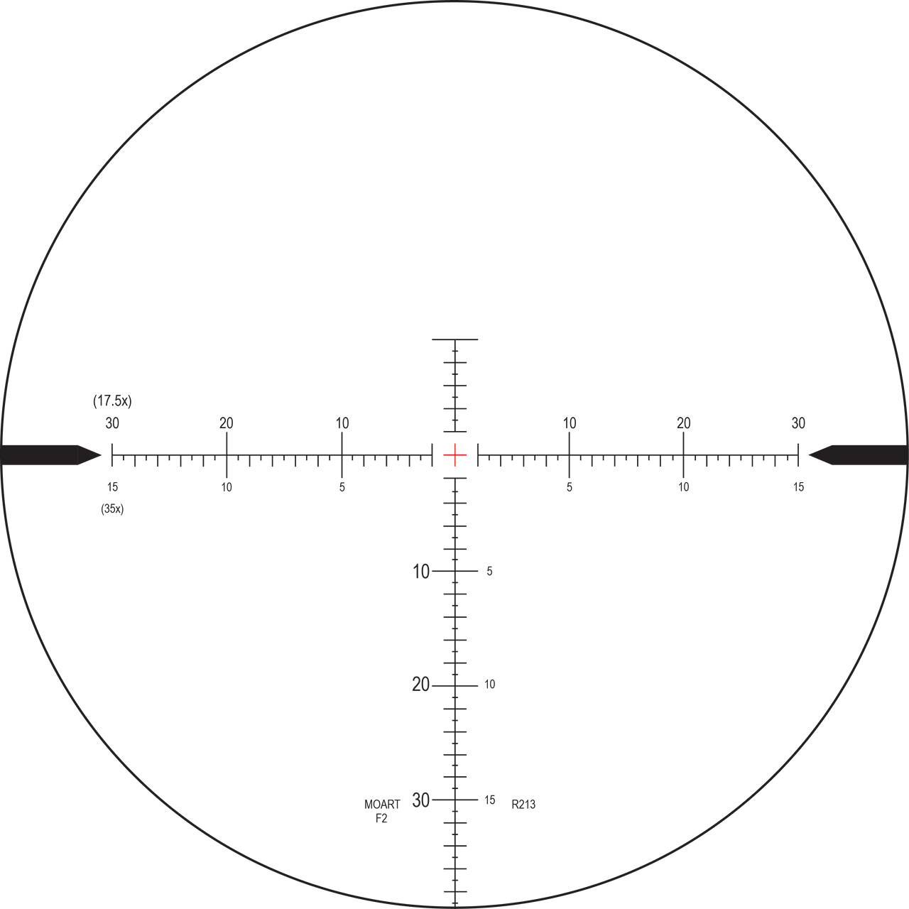 Nightforce MOAR-T Dualscale reticle