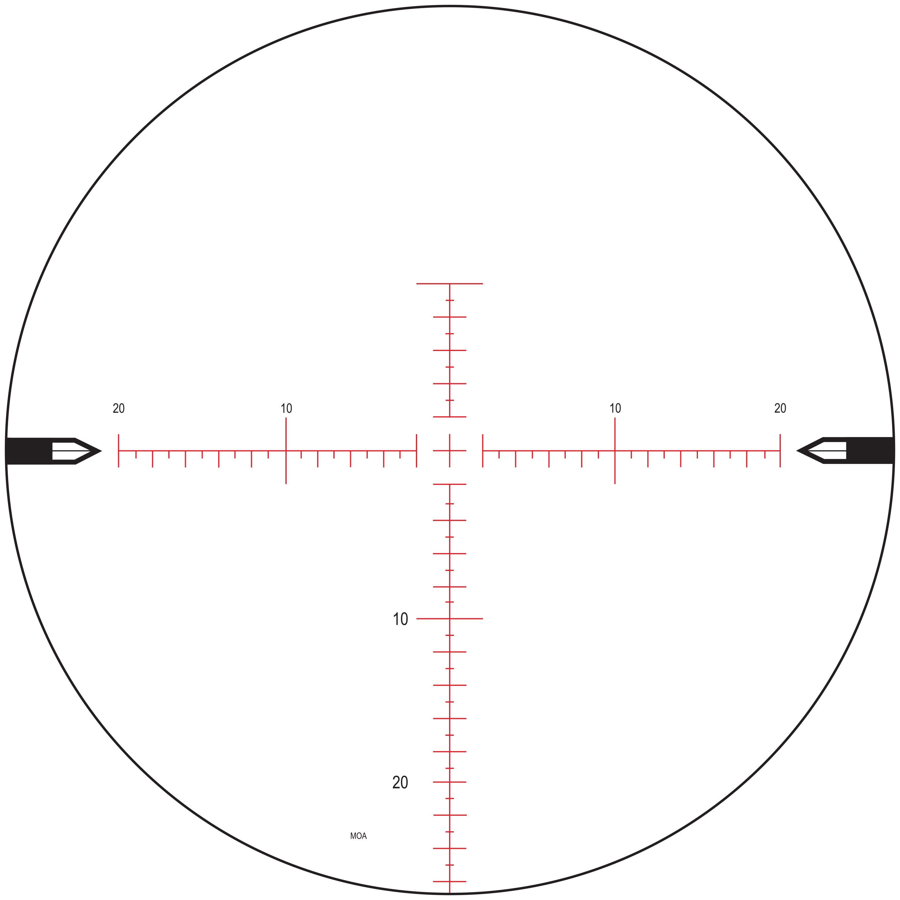 Nightforce Nightforce NX8 2.5-20×50 F1 MOAR reticle reticle