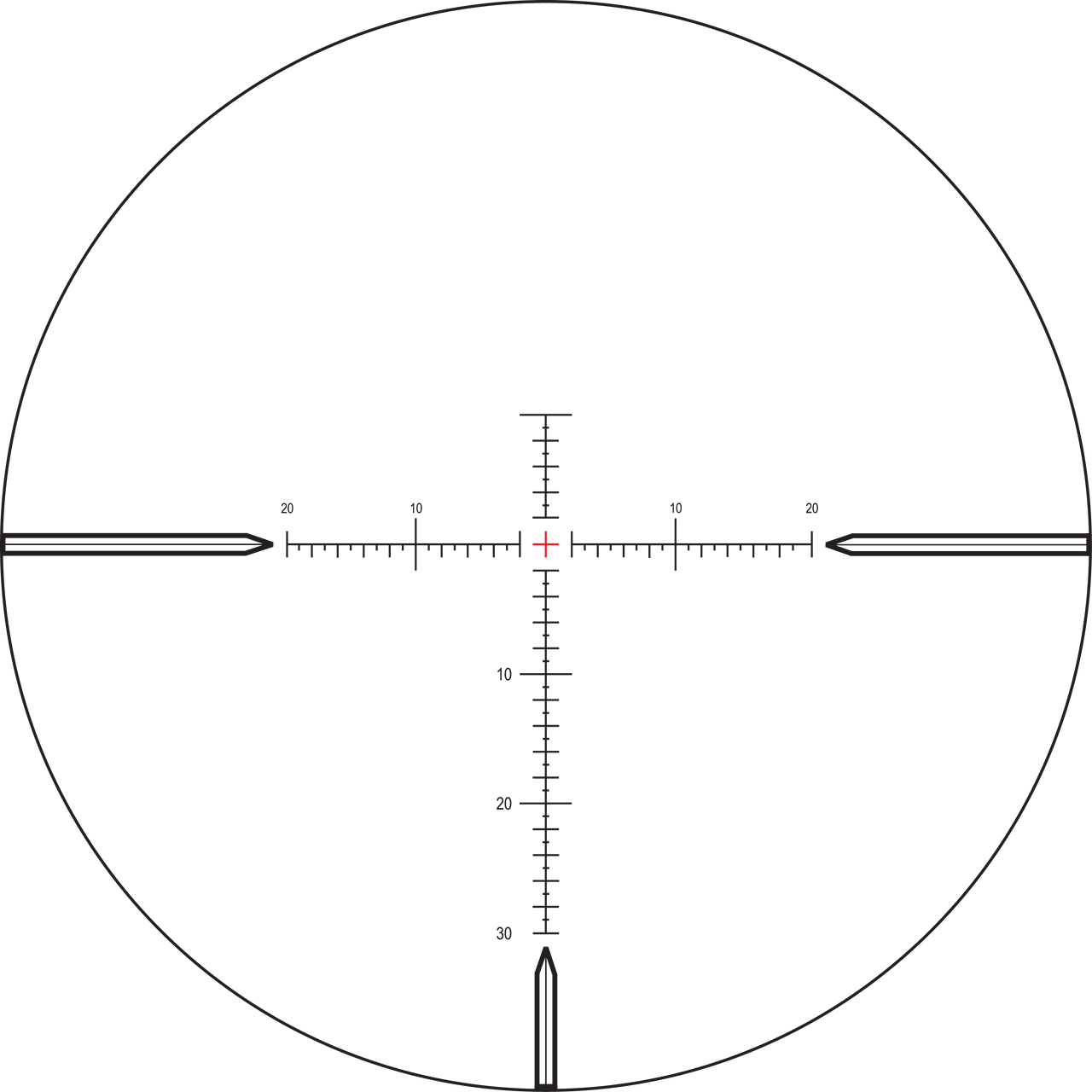 Nightforce MOAR 30 MOA reticle