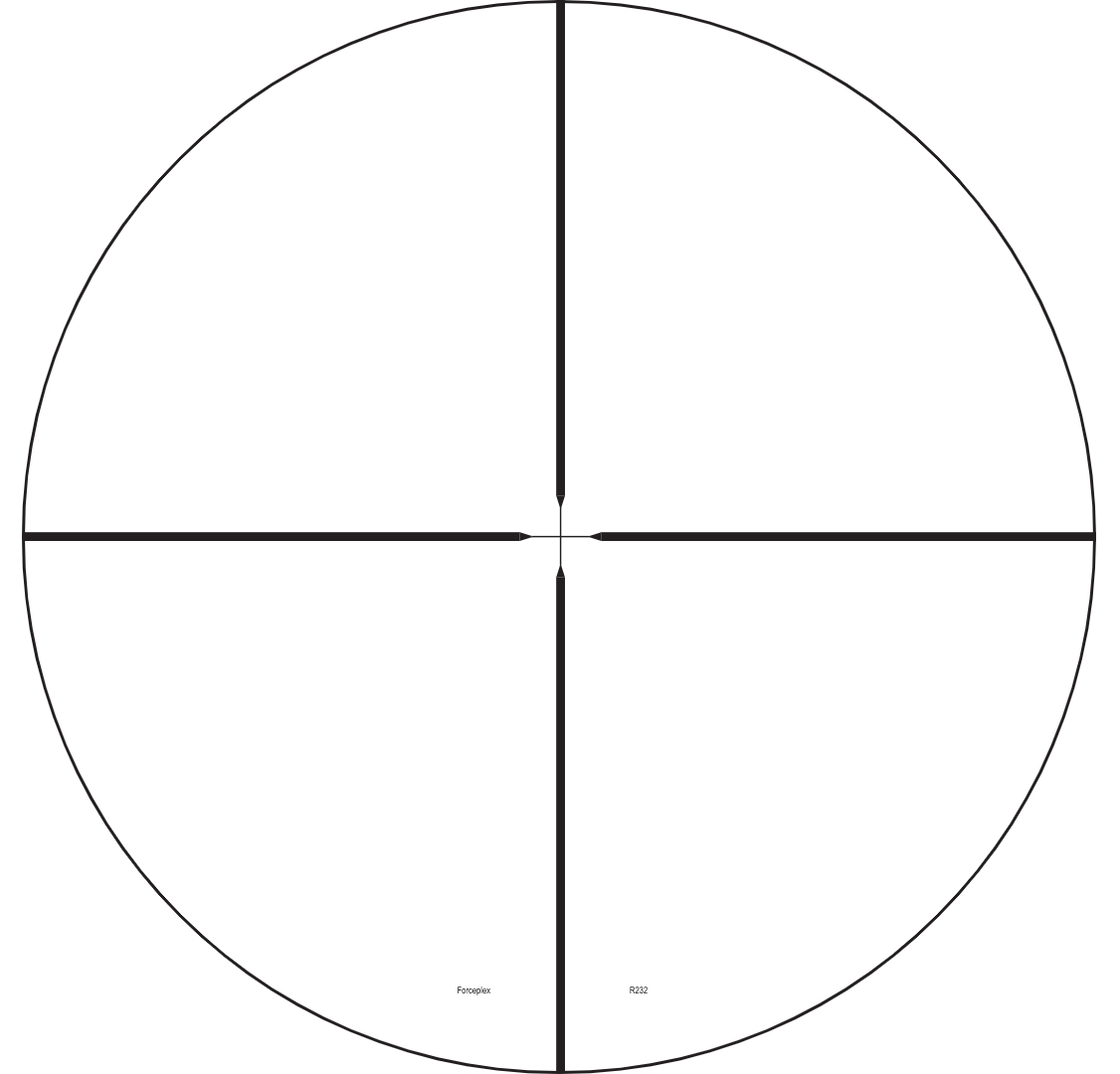 Nightforce Nightforce non-illuminated Forceplex reticle