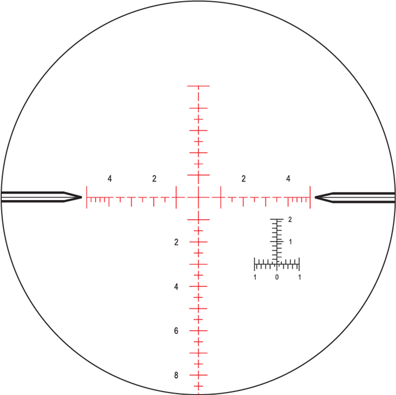 Nightforce Mil-R F1 reticle
