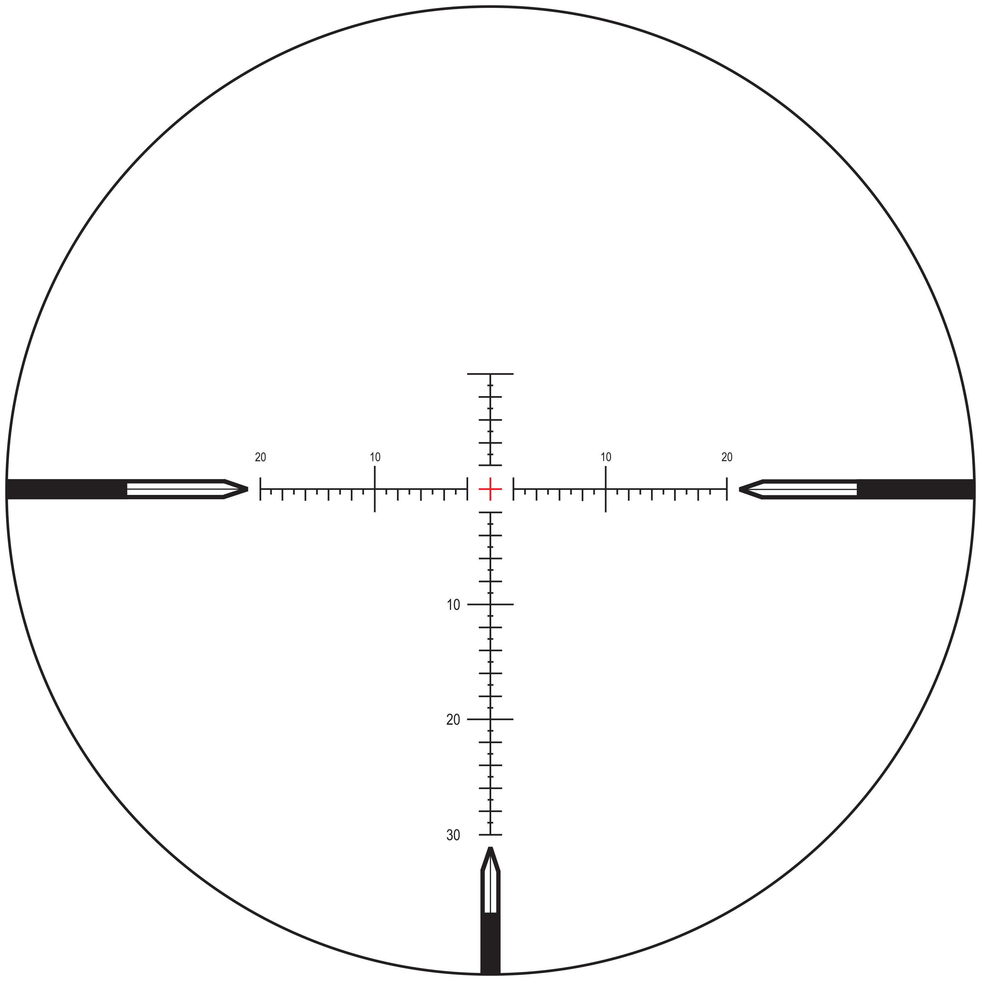 Nightforce Nightforce MOAR SHV F1 30 MOA reticle