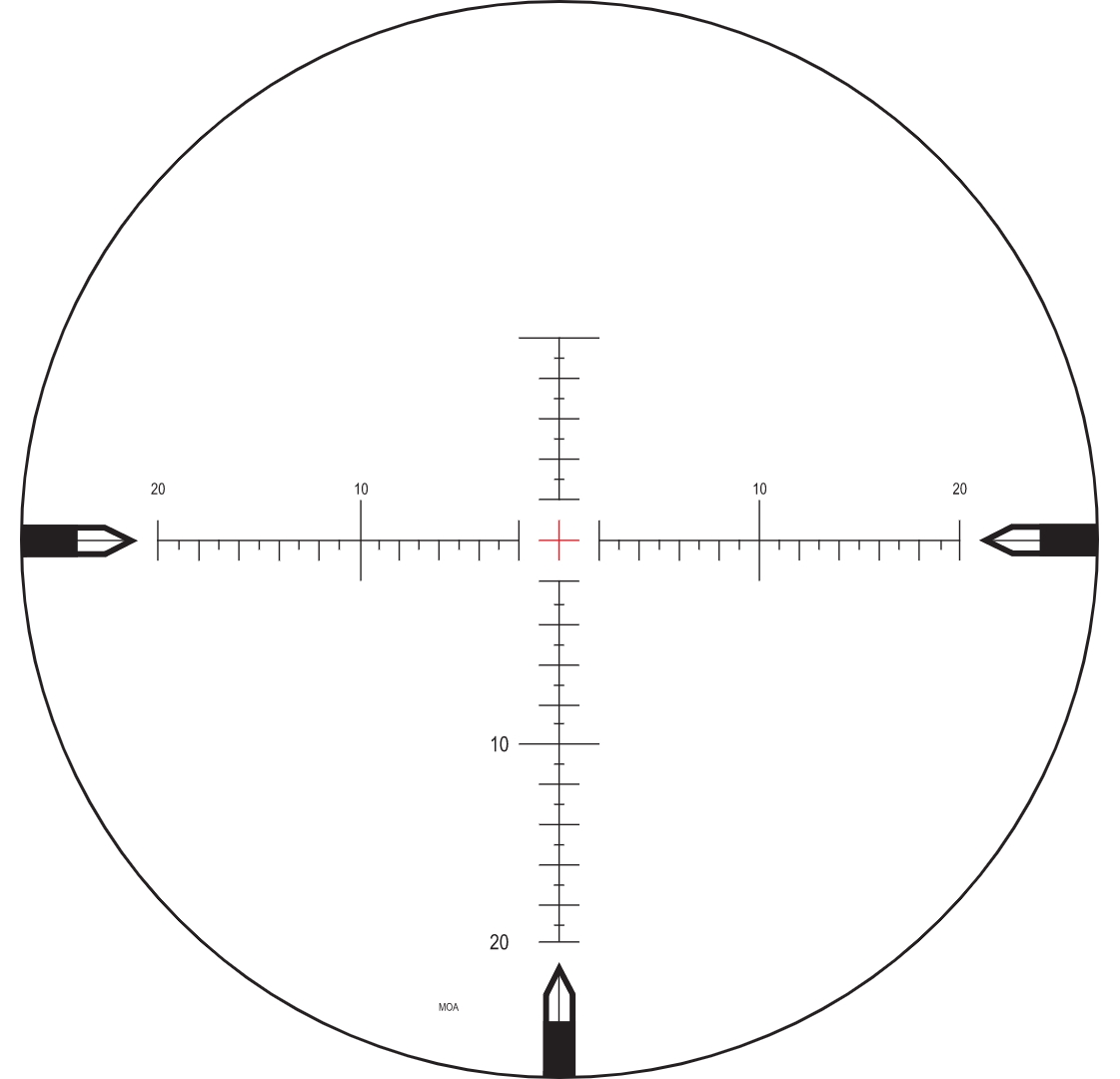 Nightforce Nightforce MOAR 20 MOA center illumination reticle