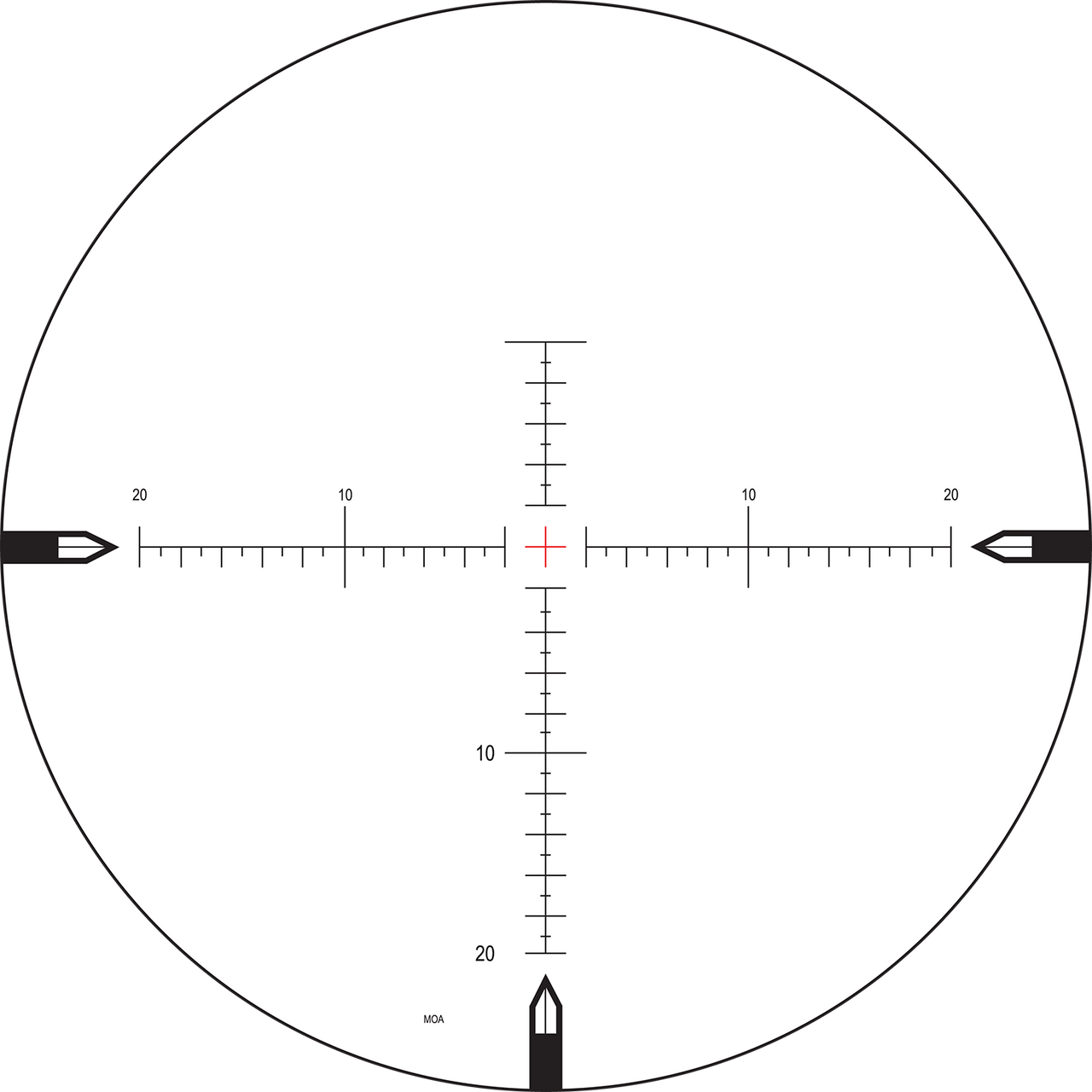 Nightforce MOAR 20 MOA reticle