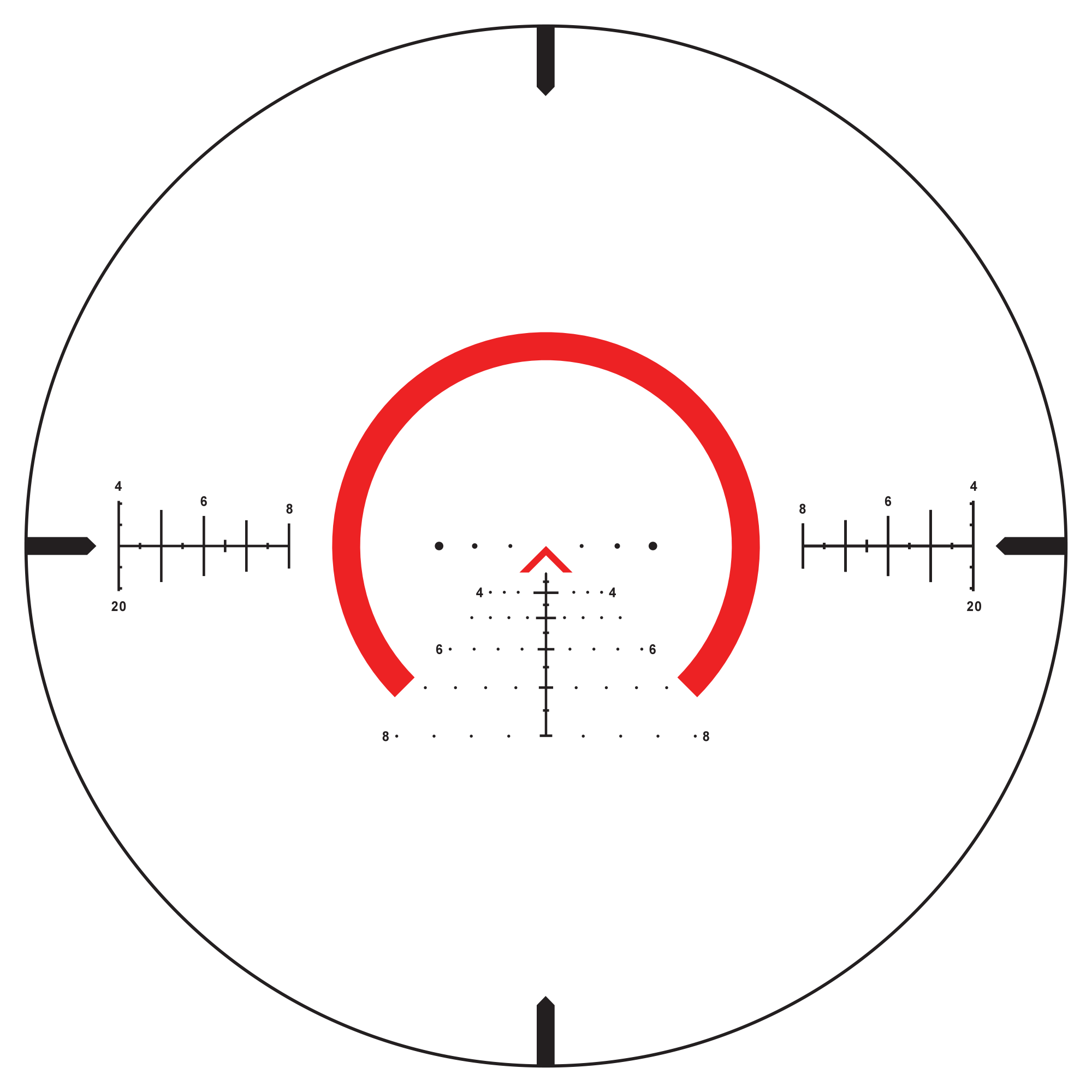 Primary Arms Raptor M8 reticle