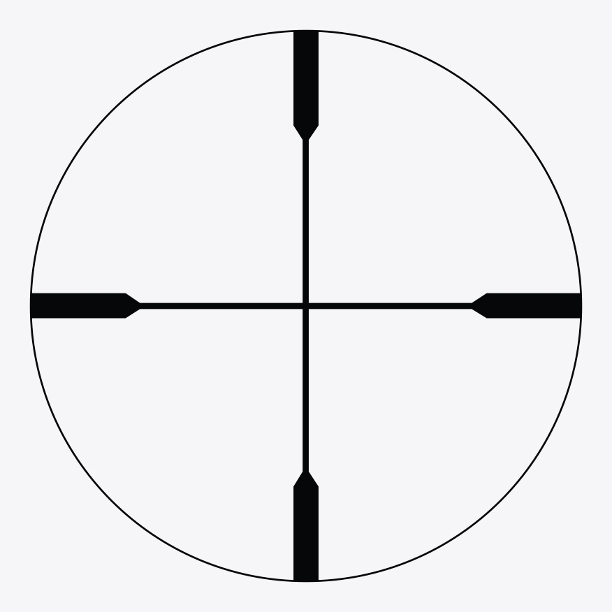 Riton non-illuminated Duplex reticle reticle