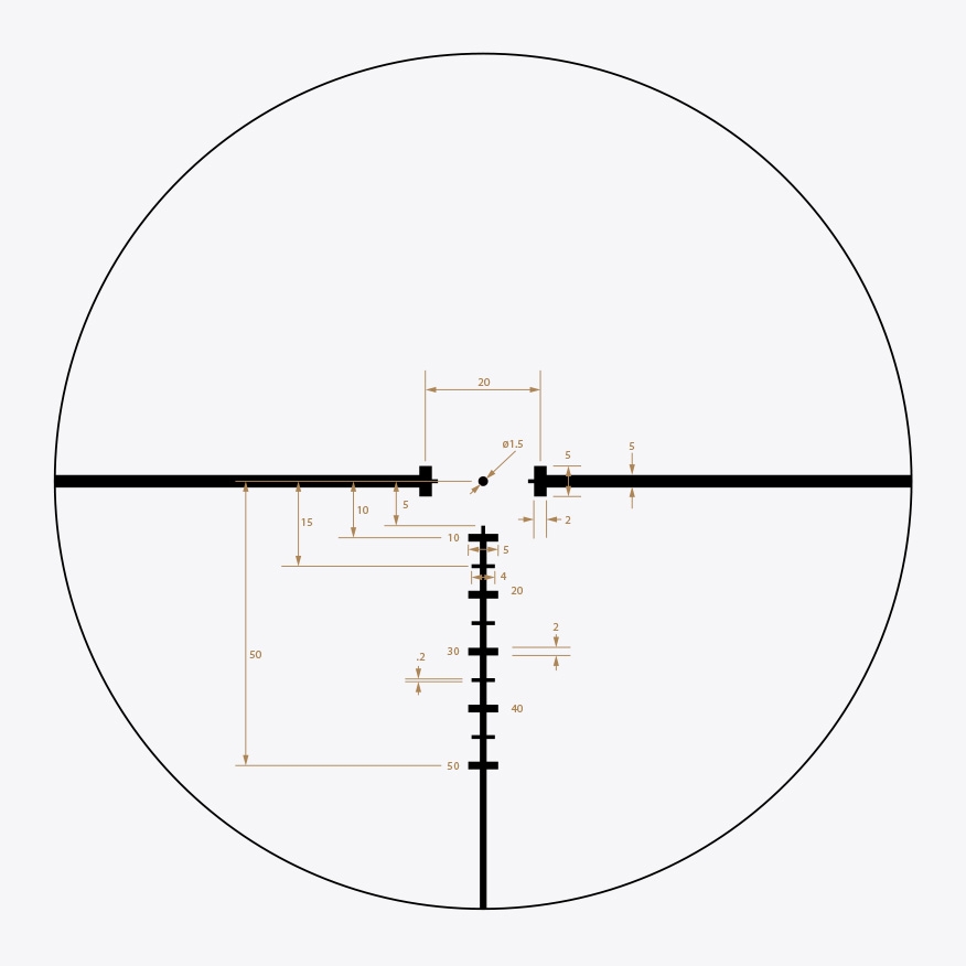 Riton German 4 Mod 1 reticle diagram reticle