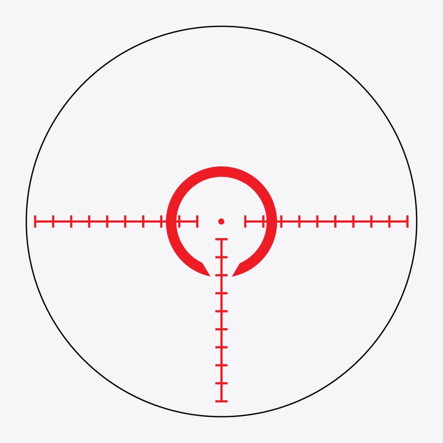Riton illuminated Quick Acquisition reticle reticle