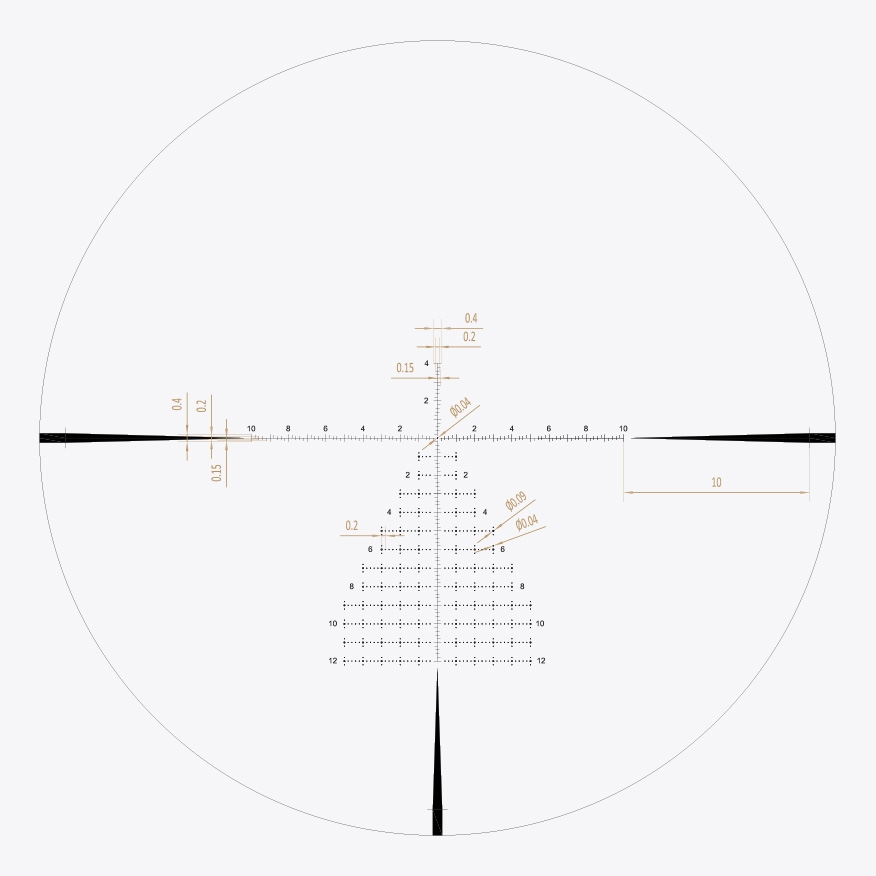 Riton PSR reticle diagram reticle