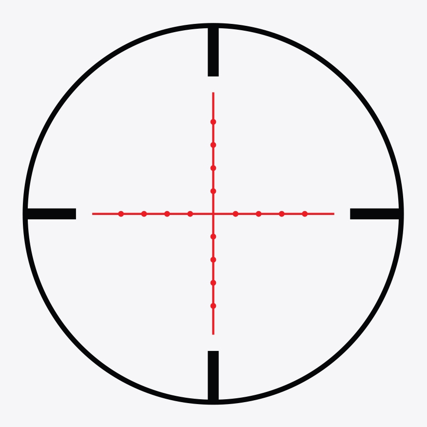 Riton illuminated MilDot reticle reticle
