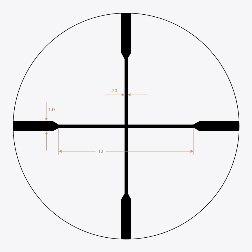 Riton Duplex reticle MOA diagram reticle