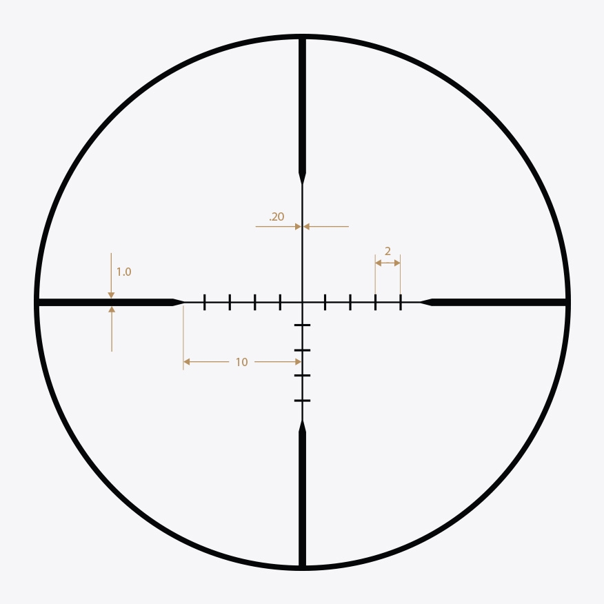 Riton Hunting reticle diagram reticle