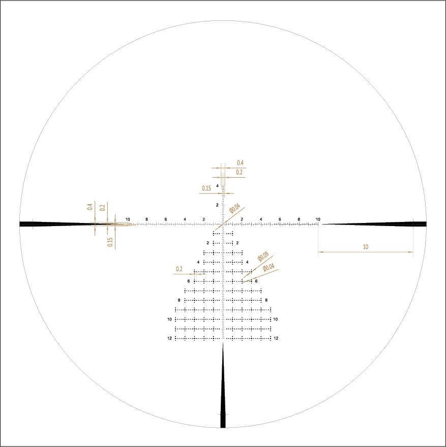 Riton Riton X7 Conquer 4-32×56 FFP PSR reticle diagram reticle