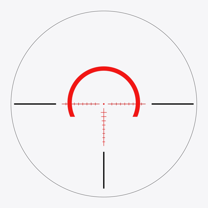 Riton illuminated MOA reticle reticle