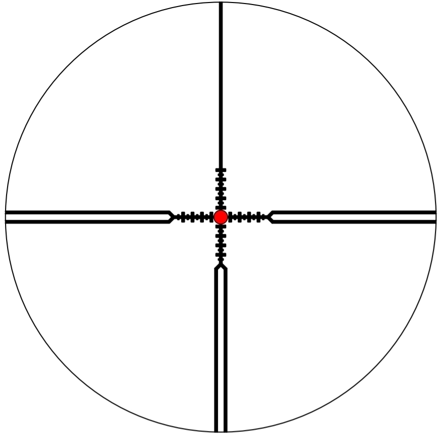 Schmidt & Bender CQB FFP @8X reticle