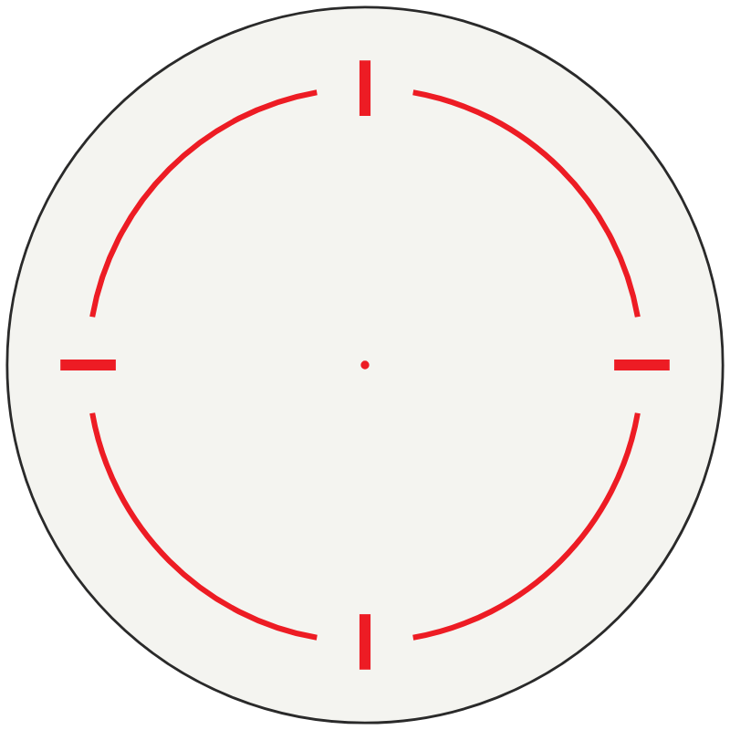 SIG Sauer 65 MOA Circle reticle