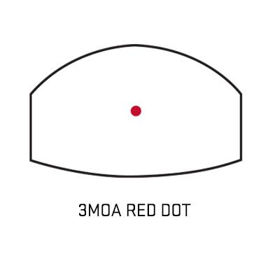 Sig Sauer SIG Romeo3 1x25mm 3MOA Red Dot reticle