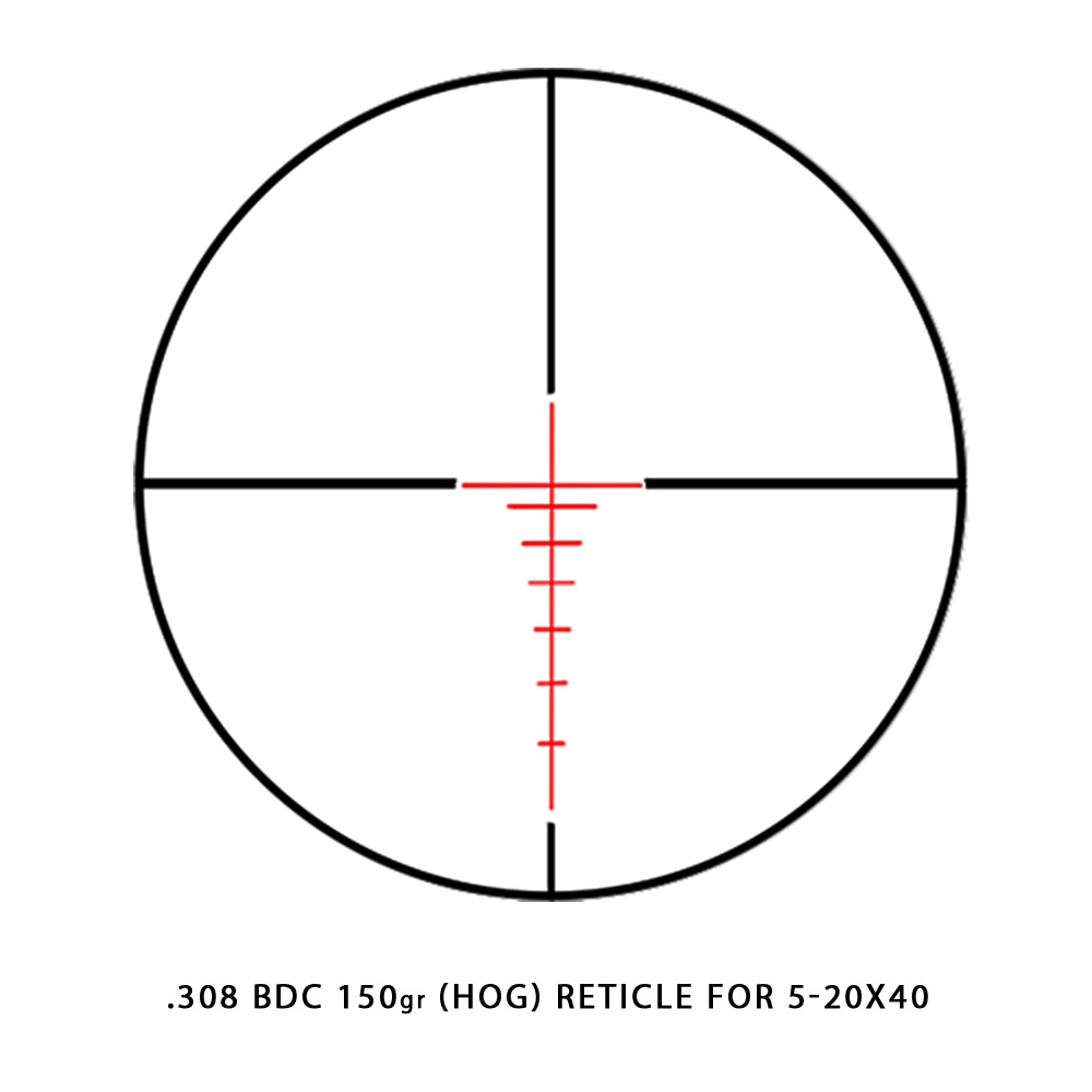 Sightmark SightMark Rapid AR 308 BDC reticle reticle