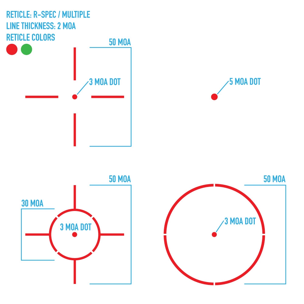 Sightmark SightMark Ultra Shot R-Spec multi-reticle reticle