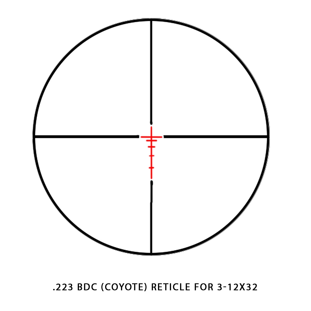Sightmark SightMark Rapid AR 3-12×32 223 BDC reticle reticle