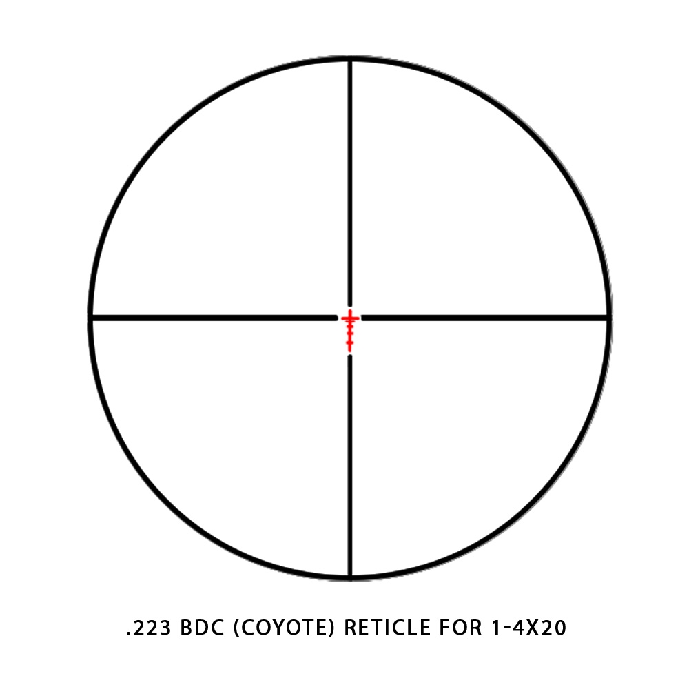 Sightmark SightMark Rapid AR 1-4×20 223 BDC reticle reticle