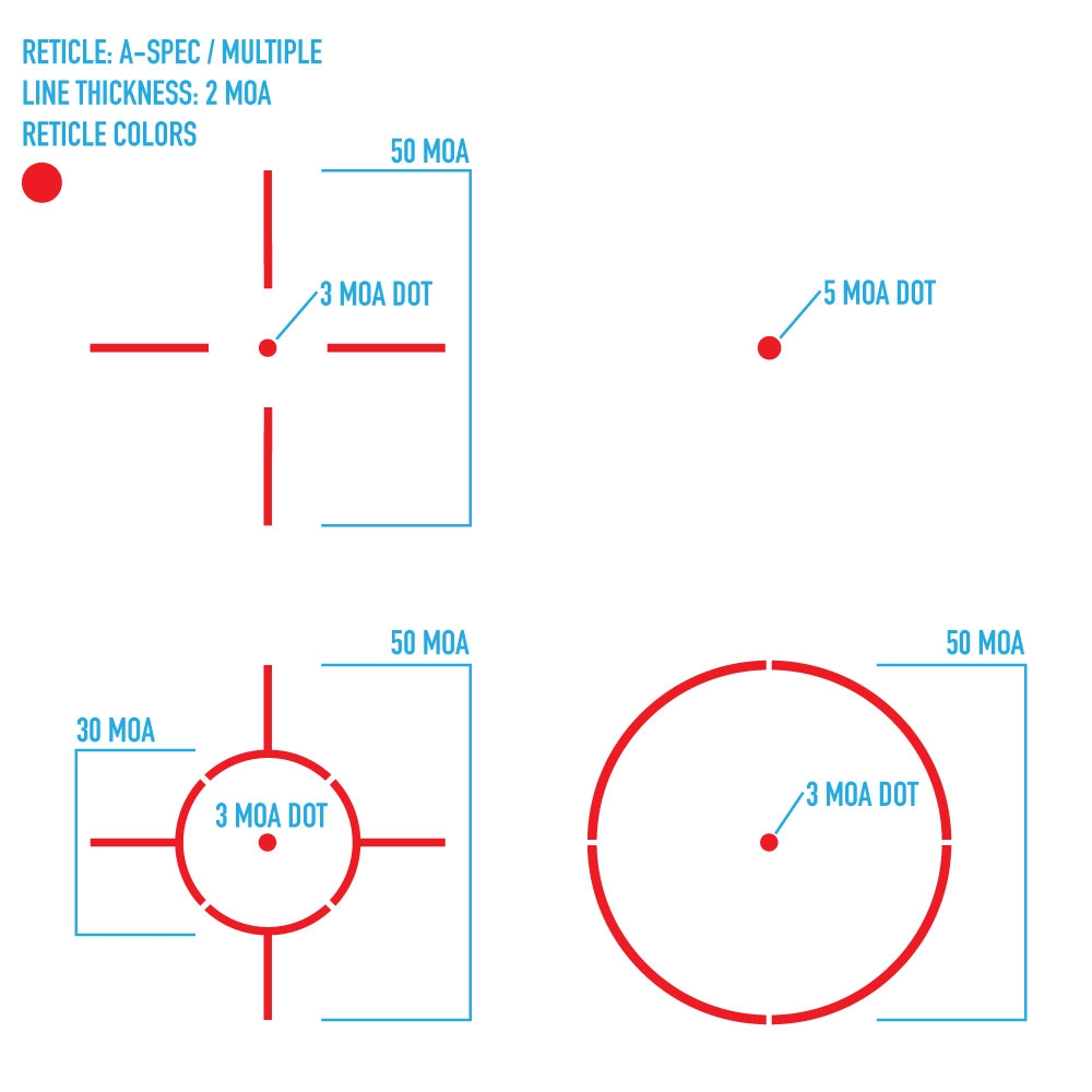 Sightmark SightMark Ultra Shot A-Spec Reflex multi-reticle reticle