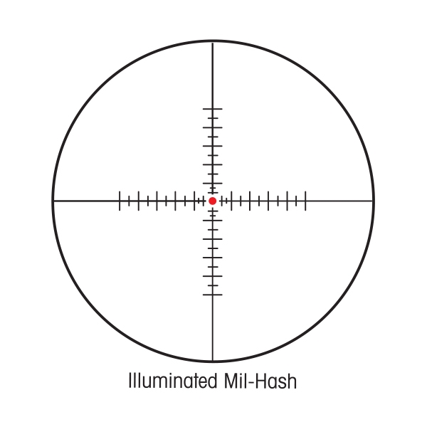 Sightron illuminated Mil-Hash – 25179 reticle