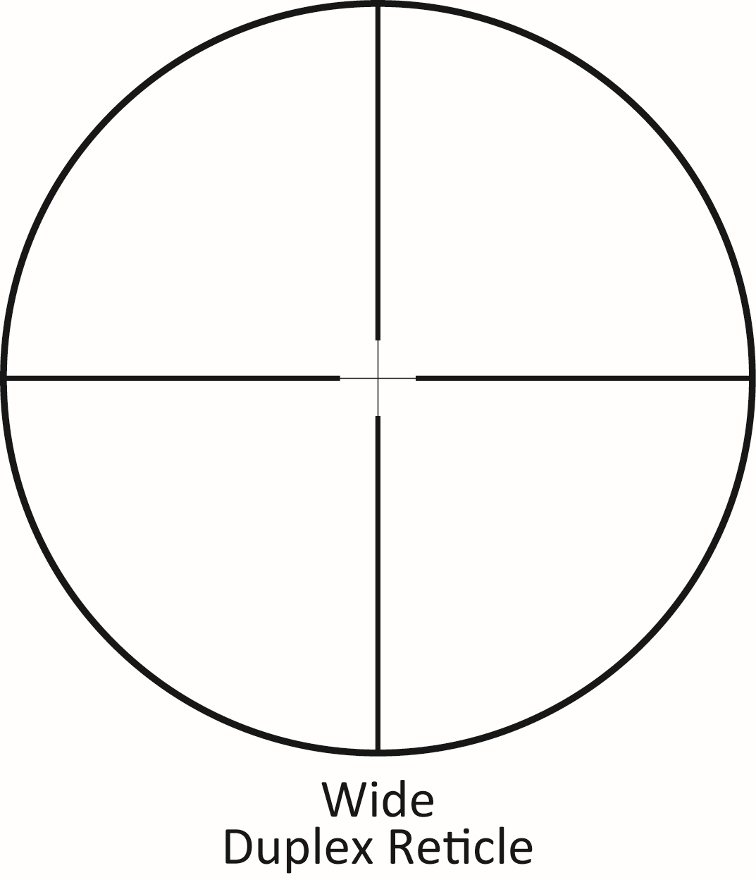 Sightron non-illuminated Wide Duplex – 25023 reticle