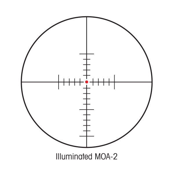 Sightron illuminated MOA-2 – 25174 reticle