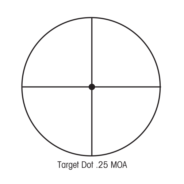 Sightron non-illuminated Target Dot 0.25 MOA reticle