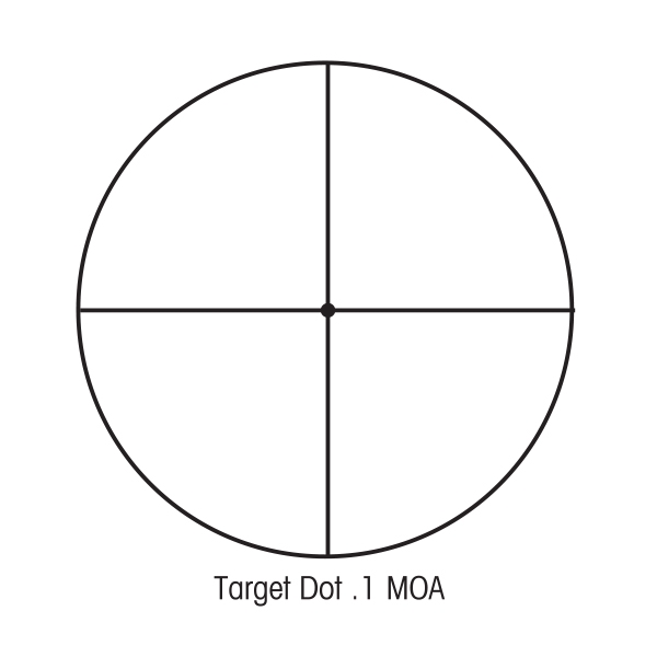 Sightron non-illuminated Target Dot 0.1 MOA – 27008 reticle