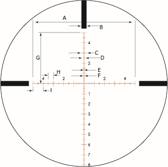 Sightron illuminated Mil-Hash-4 reticle