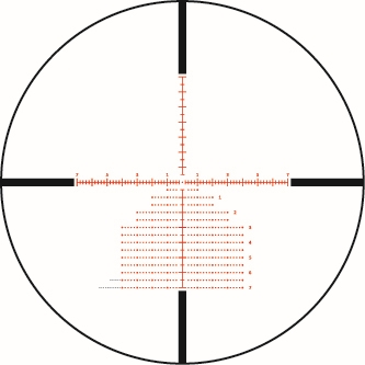 Sightron illuminated Mil-Hash-H – 27010 reticle