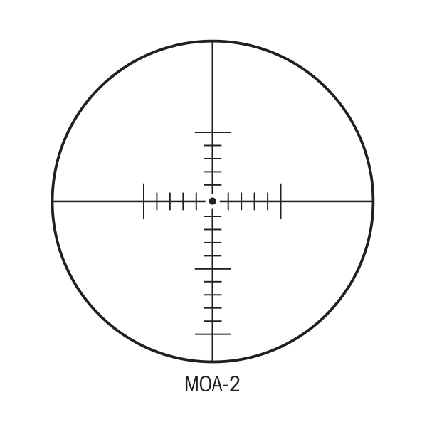 Sightron non-illuminated MOA-2 – 27000 reticle