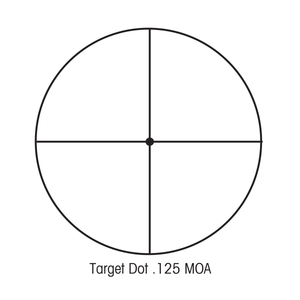 Sightron non-illuminated Target Dot 0.125 MOA – 25147 reticle