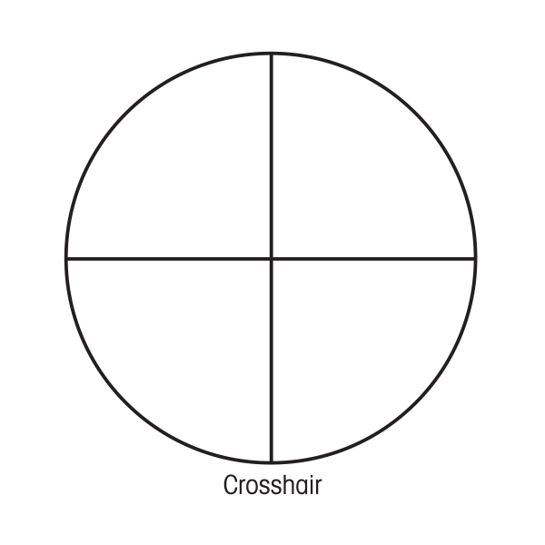 Sightron non-illuminated Crosshair reticle