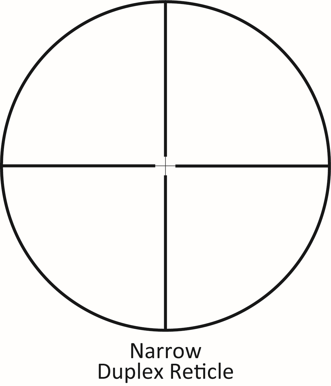 Sightron non-illuminated Narrow Duplex- 25022 reticle