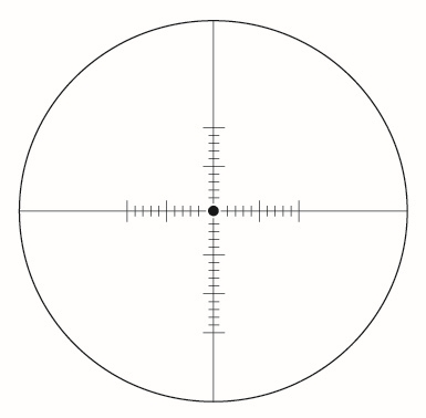 Sightron non-illuminated MOA-3 reticle