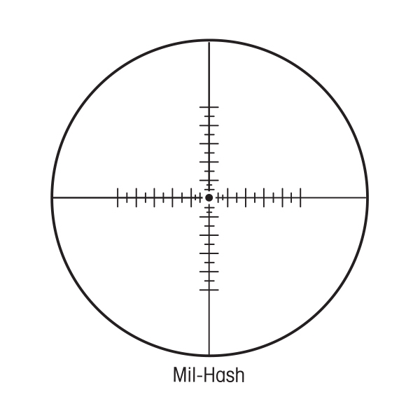 Sightron non-illuminated Mil-Hash – 25171 reticle