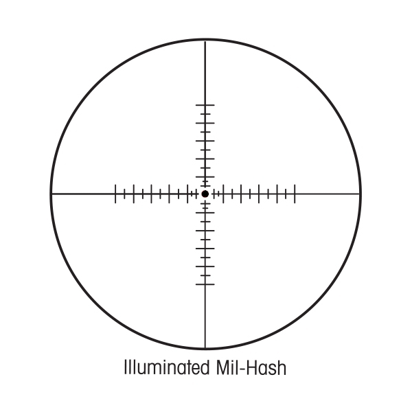 Sightron non-illuminated Mil-Hash – 27001 reticle