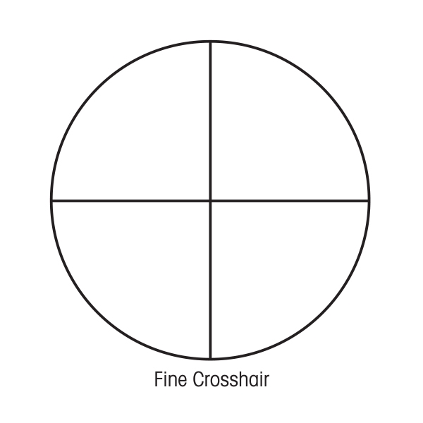 Sightron non-illuminated Fine Crosshair – 25139 reticle