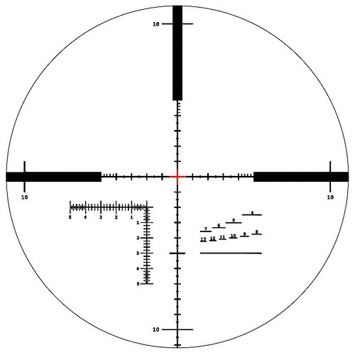 Steiner FinnAccuracy MSR (discontinued 2020) reticle