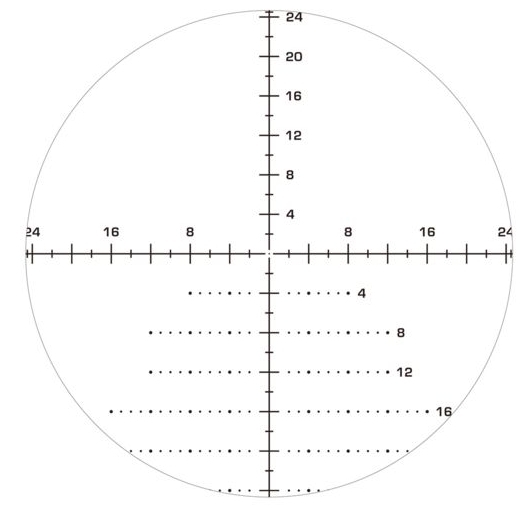 Swampfox Swampfox Sharpshooter FFP Grid MOA reticle reticle