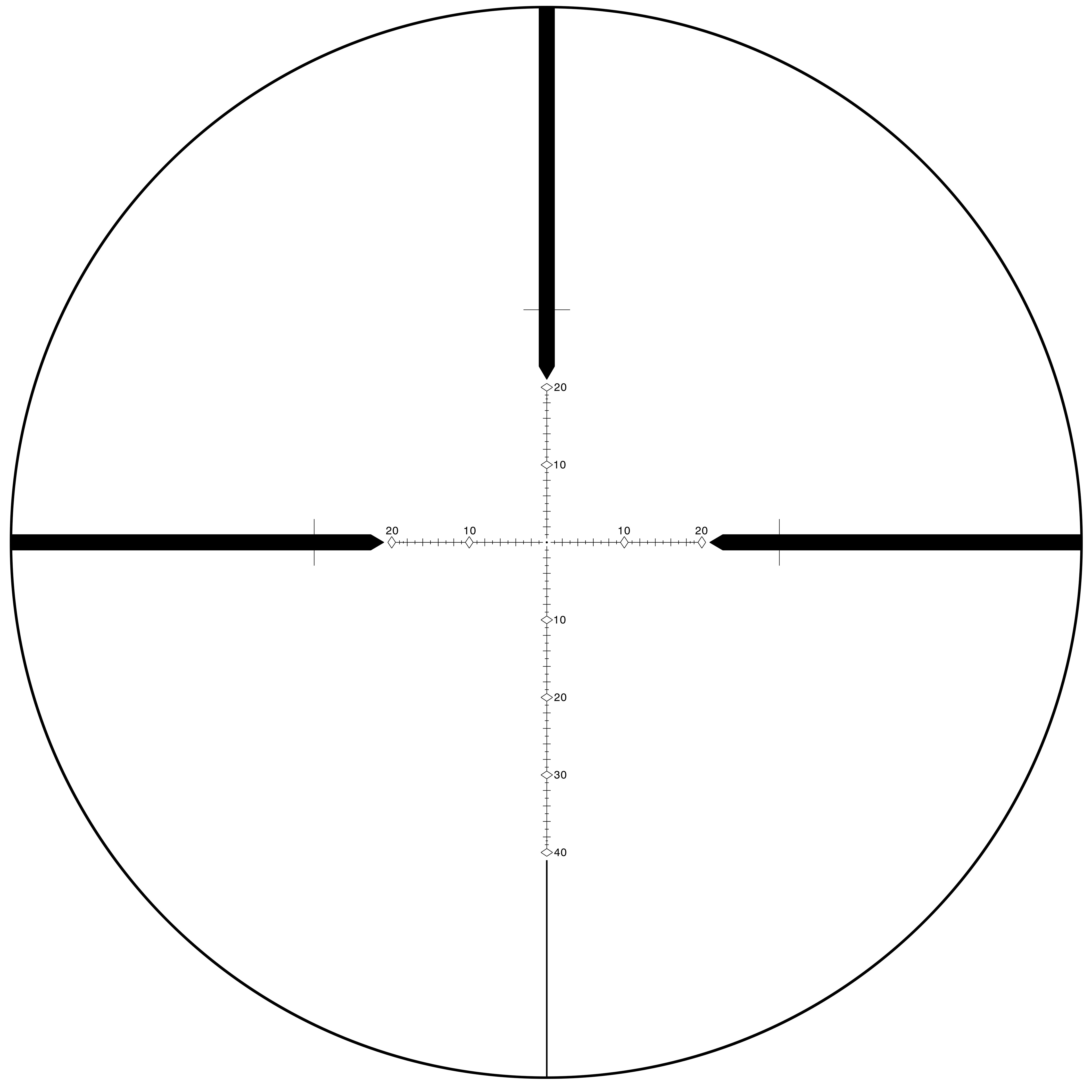 SWFA SWFA SS 10×42 rear focus MOA-Quad reticle reticle