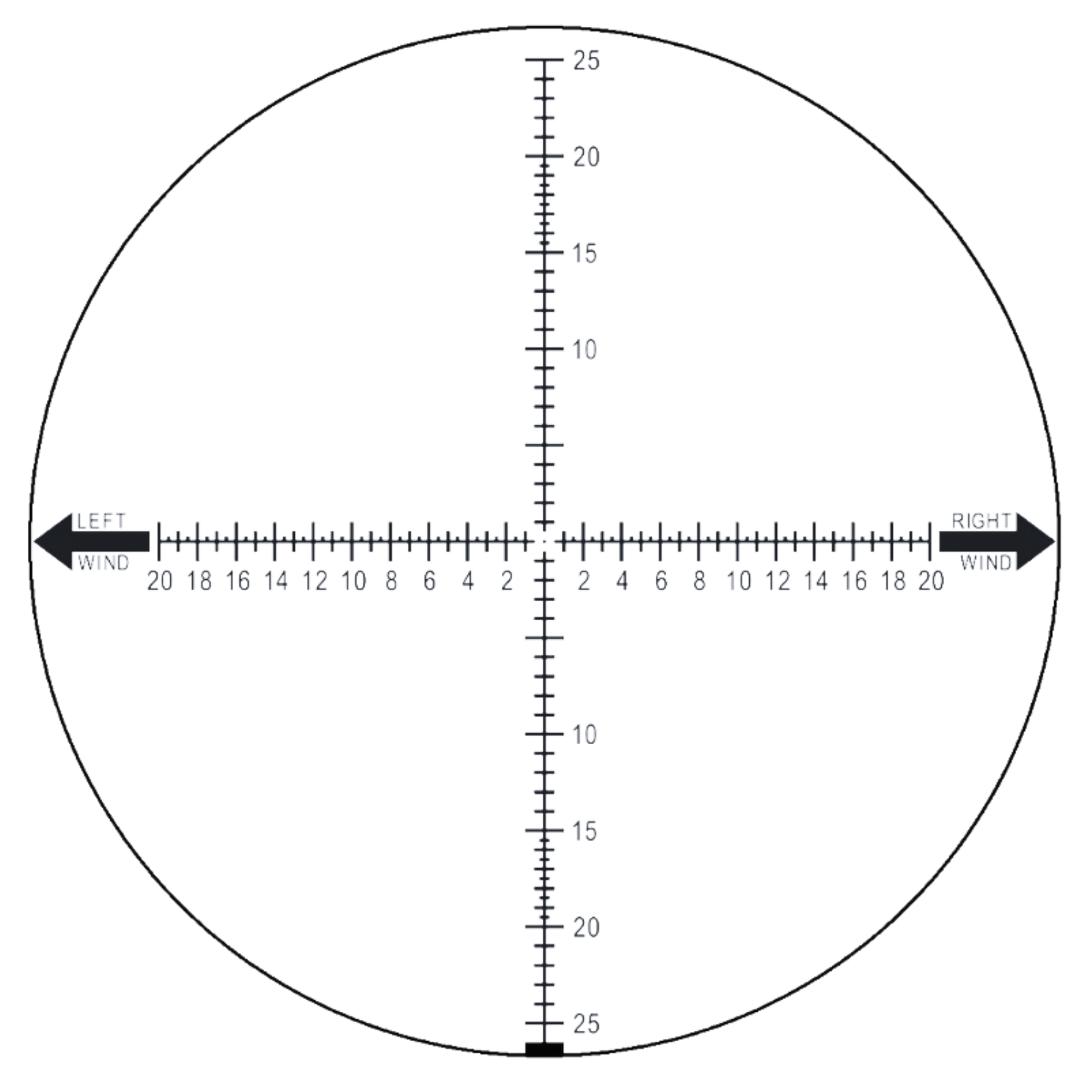 Tract Eagleman MOA reticle