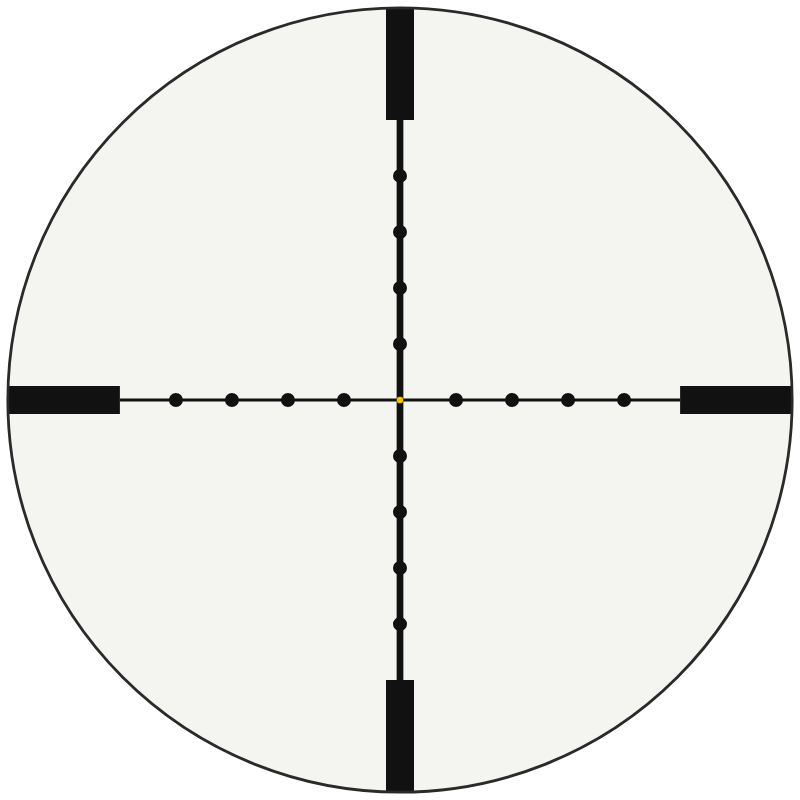 Trijicon MIL-Dot Crosshair - AccuPoint reticle