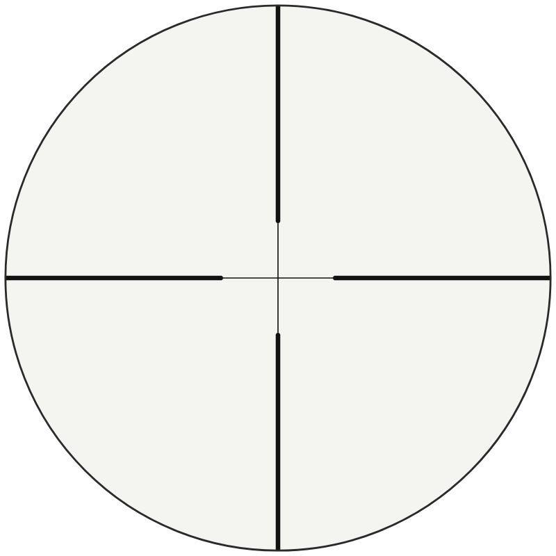 Trijicon Standard Duplex Crosshair - Credo HX reticle