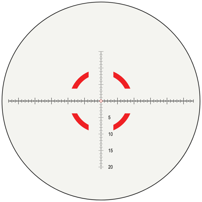 Trijicon Segmented Circle / Crosshair - MRAD Crosshair Dot reticle