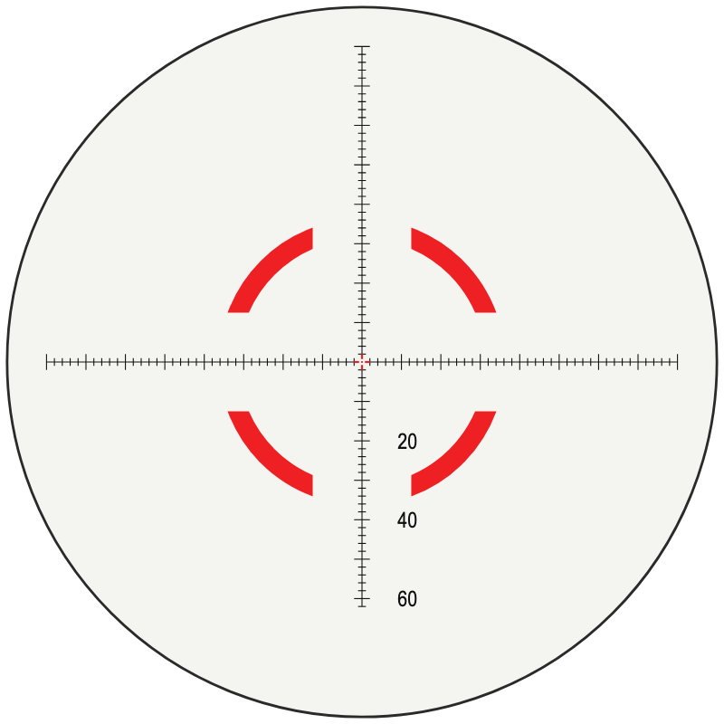 Trijicon Segmented Circle / Crosshair - MOA Crosshair Dot reticle