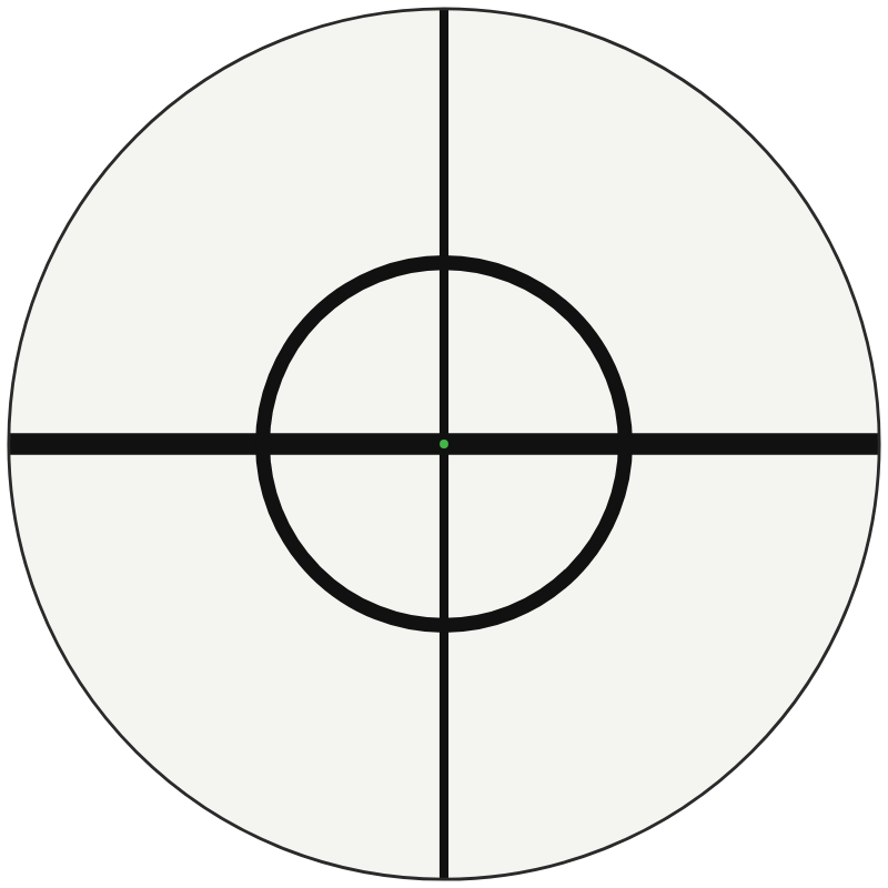 Trijicon Circle Cross - AccuPoint reticle